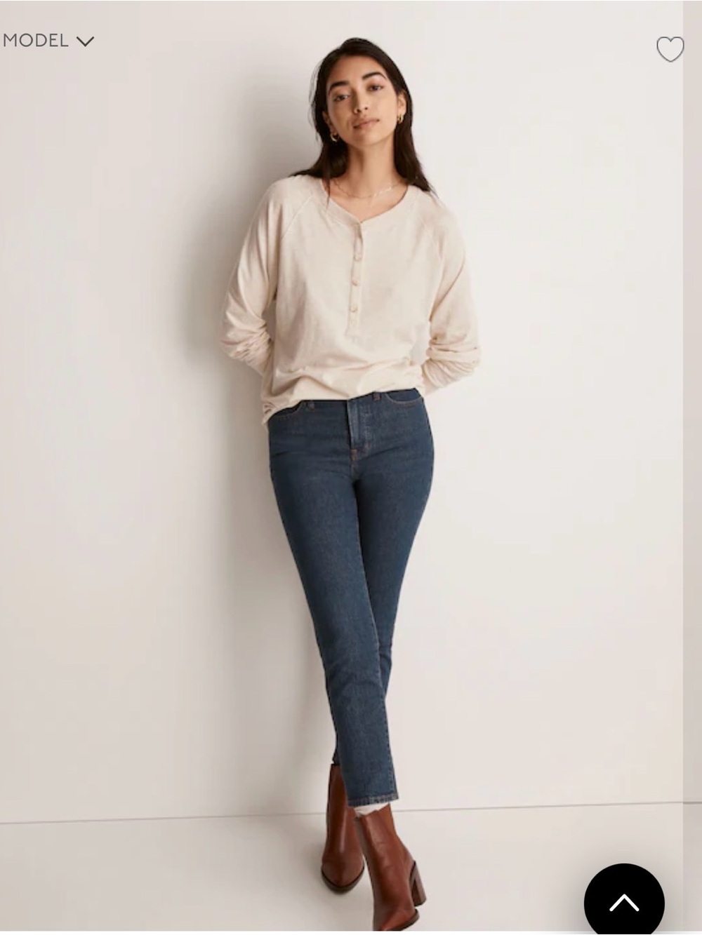 Madewell The Perfect Vintage Jean in Dark Blue Denim